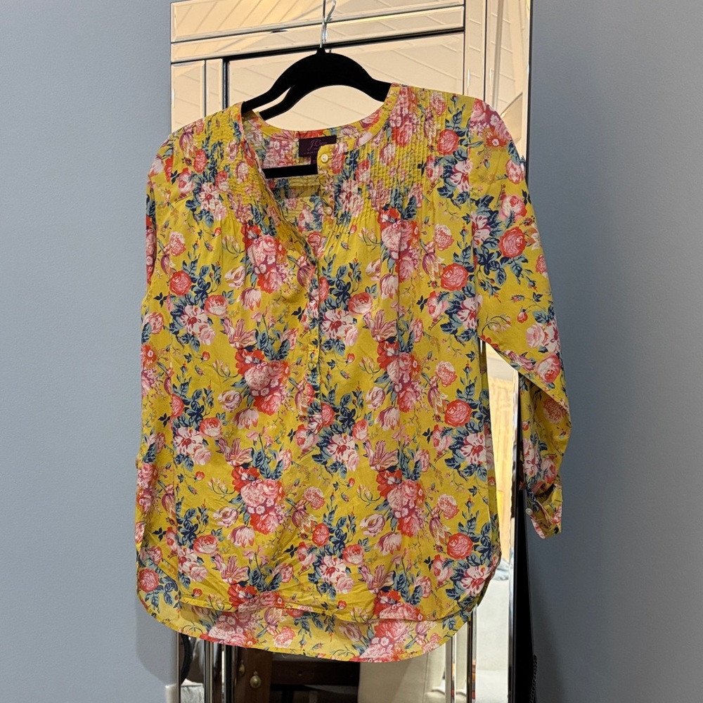 Floral Yellow Women's Top
